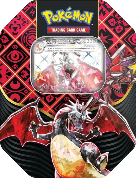 Pokemon TCG - Tin - Paldean Fates (Charizard 4 pack)