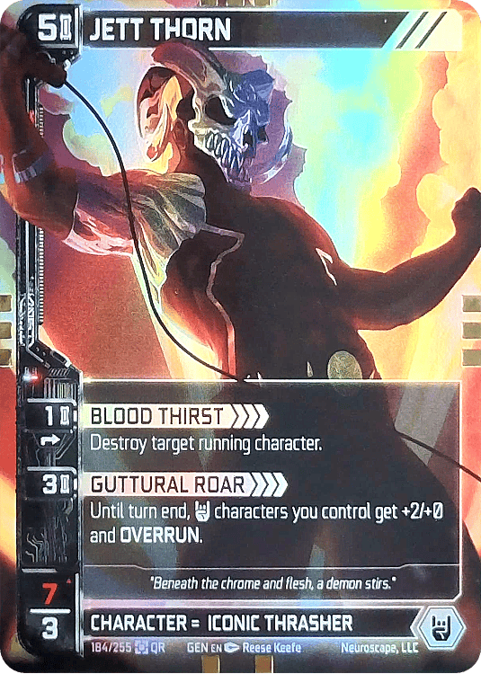 Neuroscape TCG - Jett Thorn GEN-184 Foil