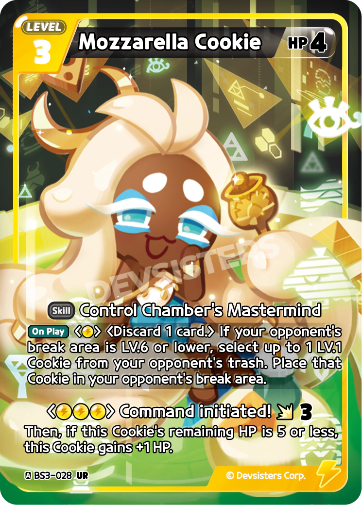 CookieRun TCG - Mozzarella Cookie [BS3-028 UR]