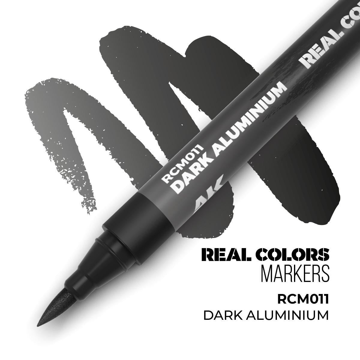 AK Interactive - Real Colors Markers: Dark Aluminium