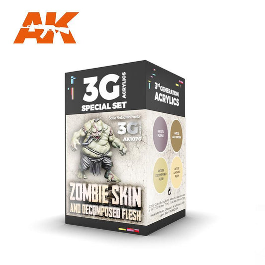 AK Interactive - Wargame Color 3G Special Set: Zombie Skin And Decpmposed Flesh (4ct)
