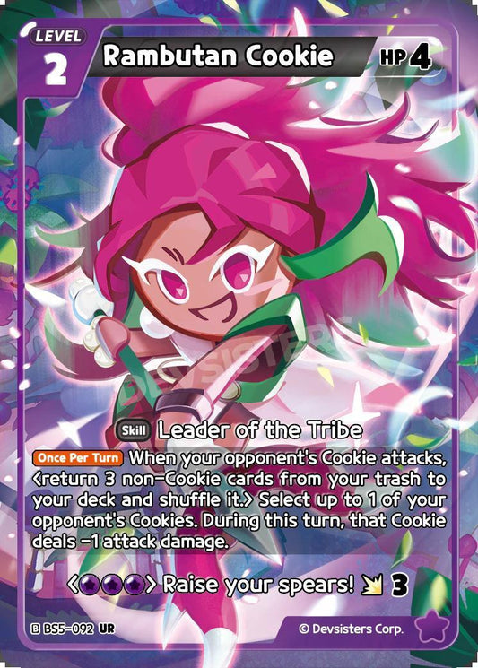 CookieRun TCG - Rambutan Cookie [BS5-092 UR]
