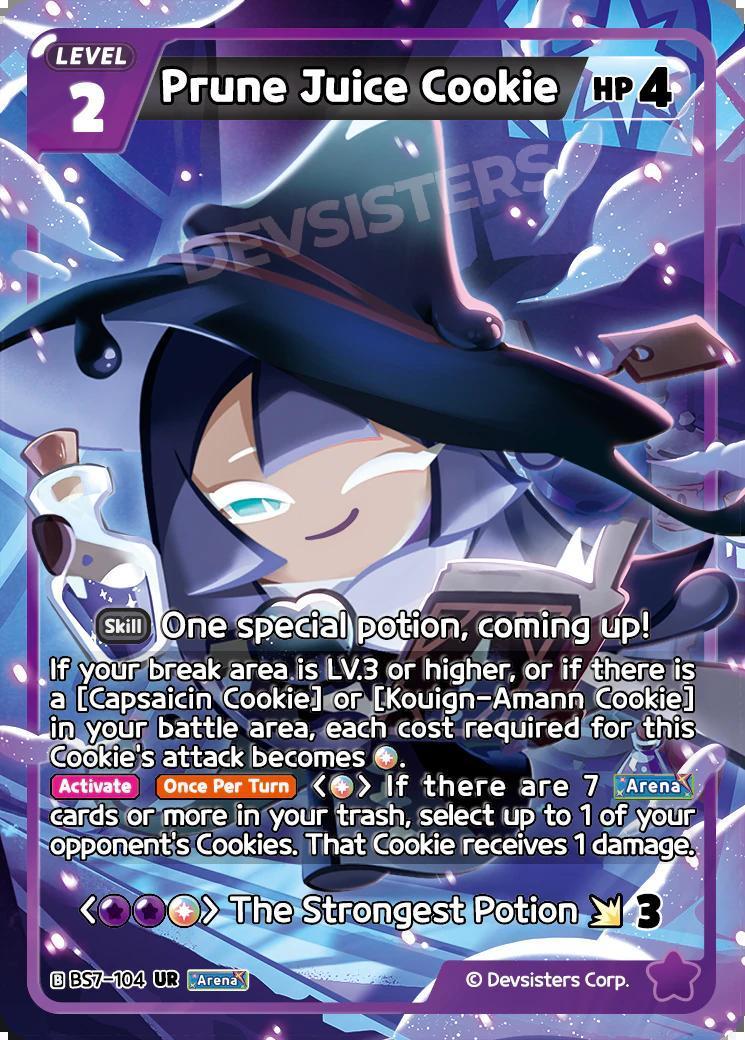 CookieRun TCG - Prune Juice Cookie [BS7-104 UR]