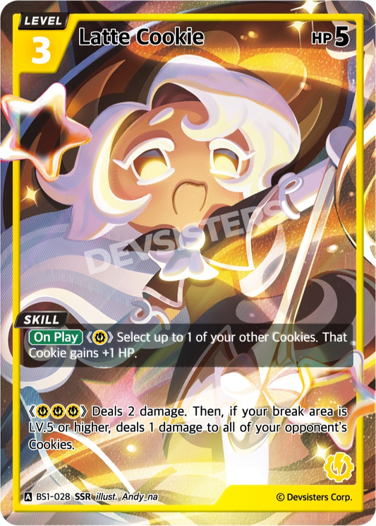 CookieRun TCG - Latte Cookie [BS1‑028 SSR]