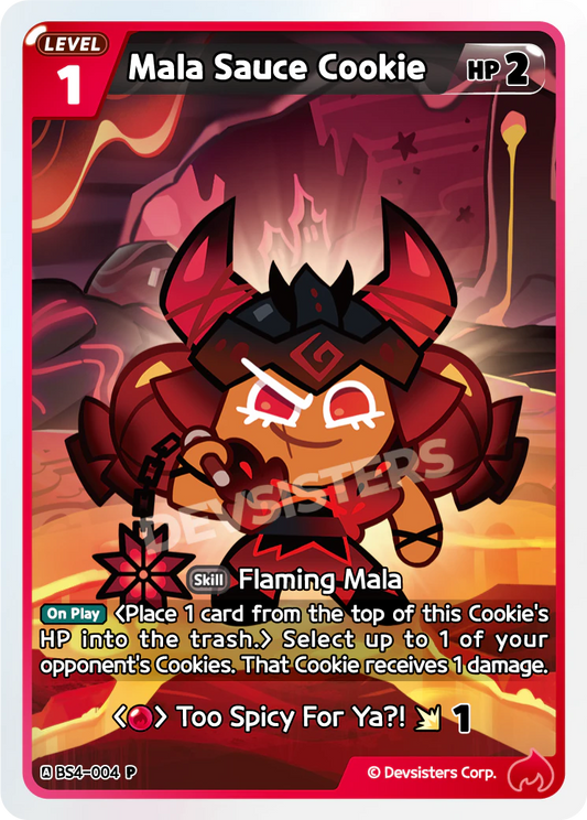 CookieRun TCG - Mala Sauce Cookie [BS4-004 P]