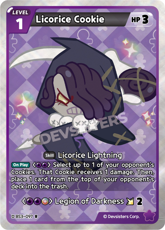 CookieRun TCG - Licorice Cookie [BS3-097 R]