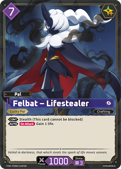 Palworld TCG - Felbat – Lifestealer [ETD02-018TSR]
