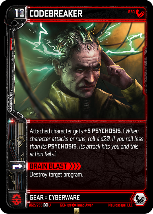 Neuroscape TCG - Codebreaker GEN-062