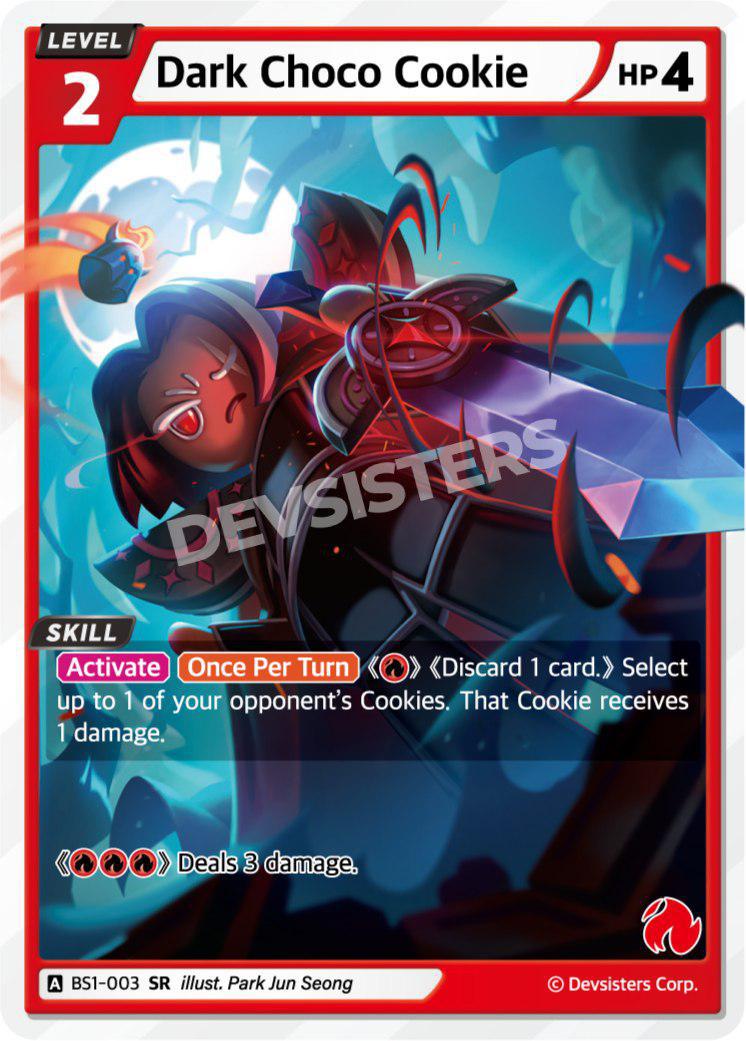 CookieRun TCG - Dark Choco Cookie [BS1‑003 SR]