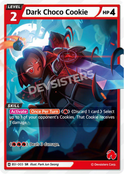 CookieRun TCG - Dark Choco Cookie [BS1‑003 SR]