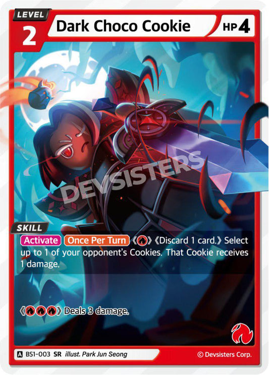 CookieRun TCG - Dark Choco Cookie [BS1‑003 SR]