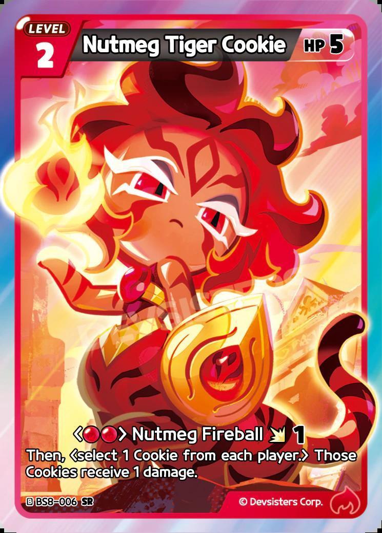 CookieRun TCG - Nutmeg Tiger Cookie [BS8-006 SR]