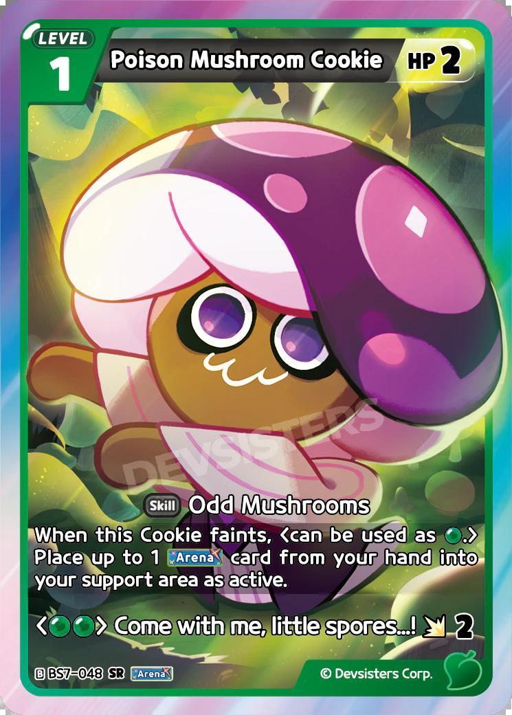 CookieRun TCG - Poison Mushroom Cookie [BS7-048 SR]