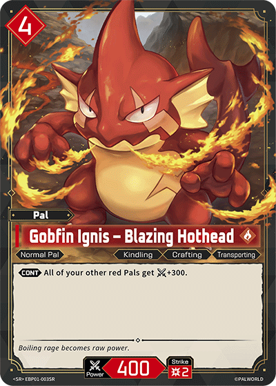 Palworld TCG - Gobfin Ignis – Blazing Hothead [EBP01-003SR]