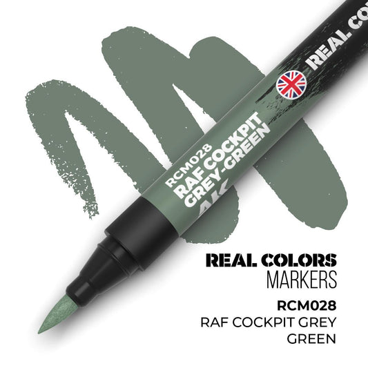 AK Interactive - Real Colors Markers: RAF Cockpit Grey-Green