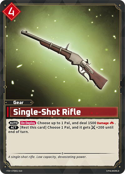Palworld TCG - Single-Shot Rifle [ETD01-010TD]