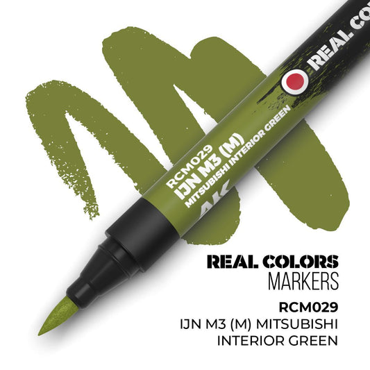 AK Interactive - Real Colors Markers: IJN M3 (M) Mitsubishi Interior Green