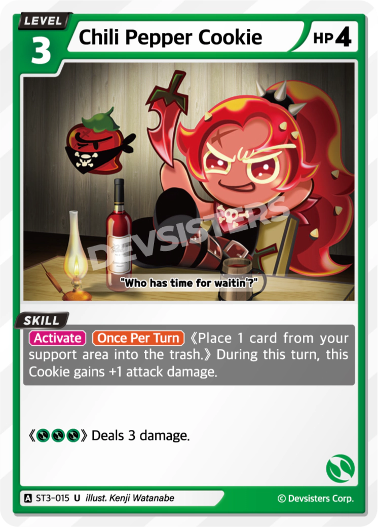 CookieRun TCG - Chili Pepper Cookie [ST3-015 U]