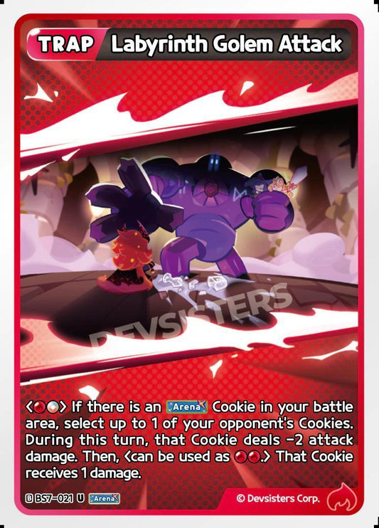 CookieRun TCG - Labyrinth Golem Attack [BS7-021 U]