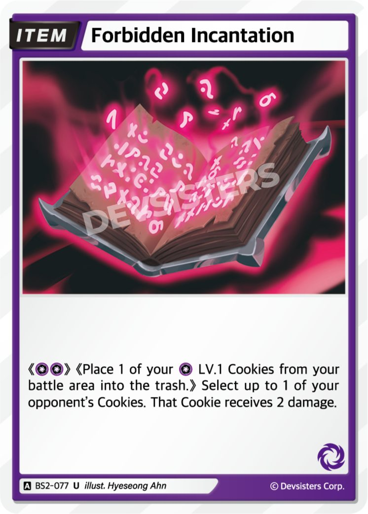 CookieRun TCG - Forbidden Incantation [BS2-077 U]