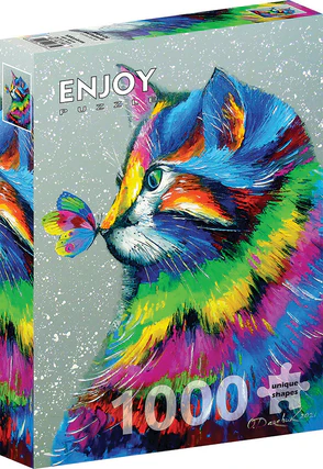 Enjoy - Bright Cat and Butterfly Puzzle (1000 Piece)