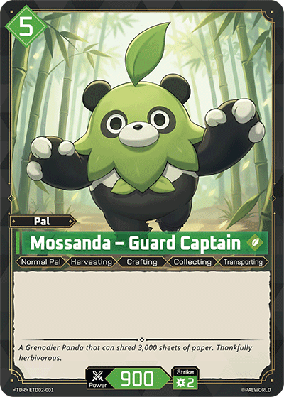Palworld TCG - Mossanda – Guard Captain [ETD02-001TD]