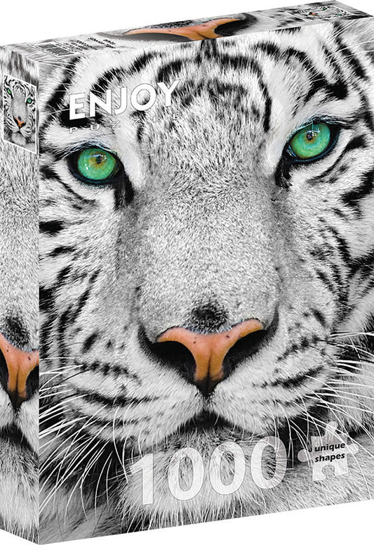 Enjoy Puzzle - White Siberian Tiger | 1000 Piece