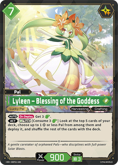 Palworld TCG - Lyleen – Blessing of the Goddess [EBP01-049RR]