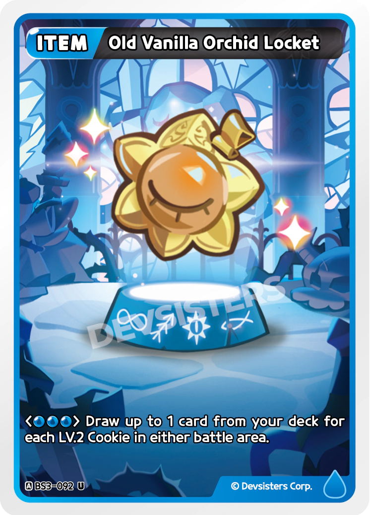 CookieRun TCG - Old Vanilla Orchid Locket [BS3-092 U]