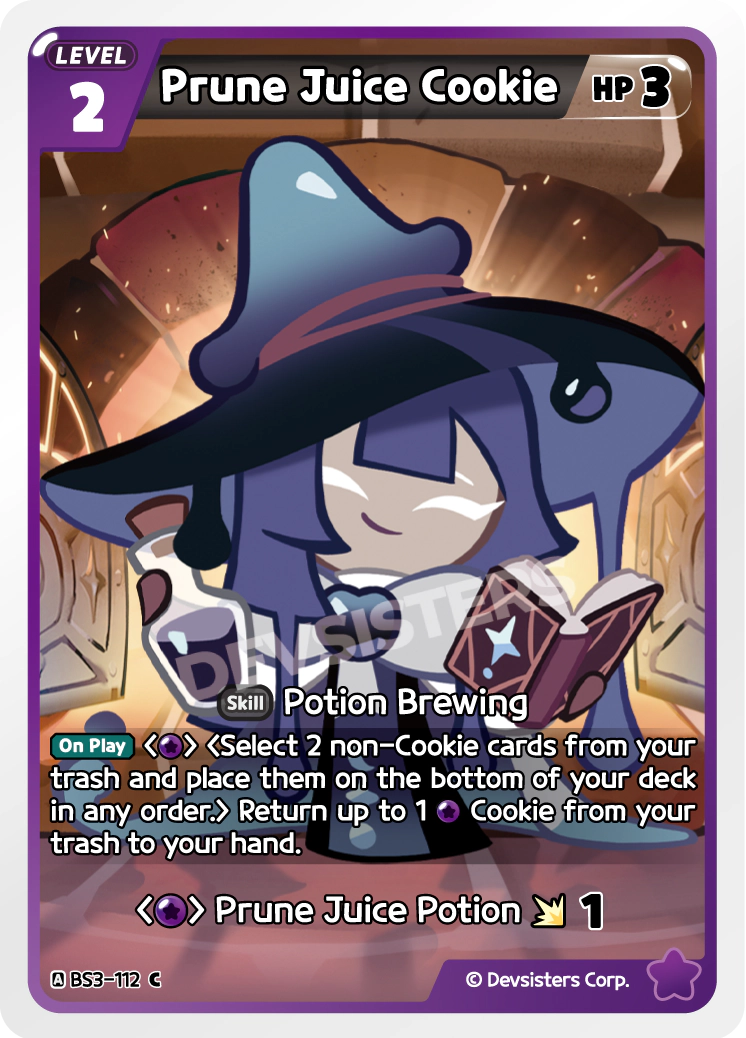 CookieRun TCG - Prune Juice Cookie [BS3-112 C]