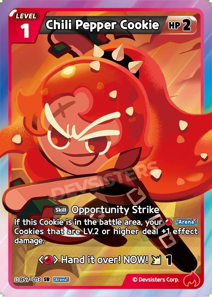 CookieRun TCG - Chili Pepper Cookie [BS7-013 SR]