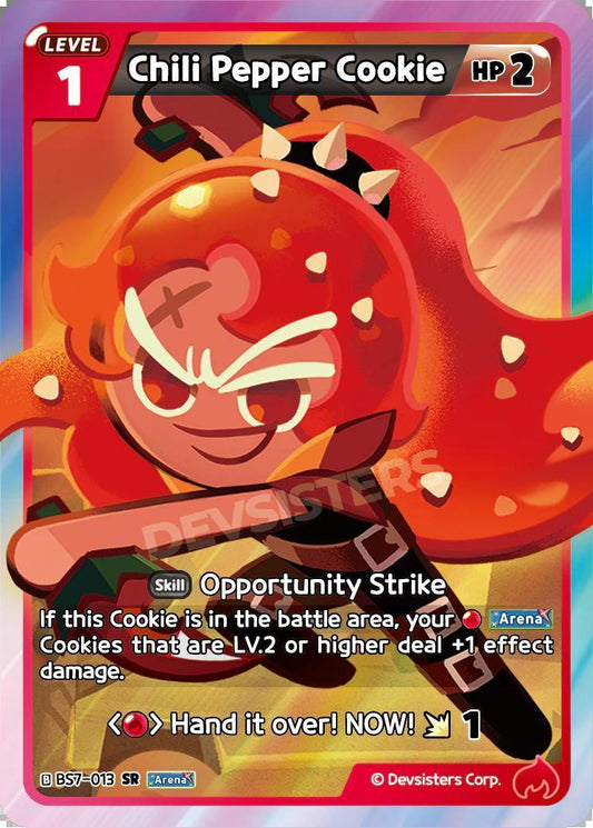 CookieRun TCG - Chili Pepper Cookie [BS7-013 SR]