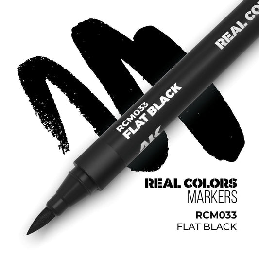 AK Interactive - Real Colors Markers: Flat Black