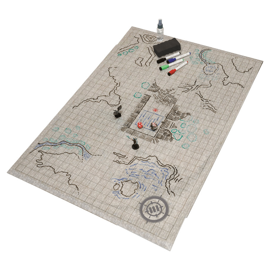 Enhance - Grid Mat: Stone - The Feisty Goblin Gamehouse -