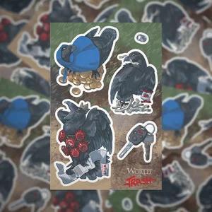 World of Trash - Waterproof Vinyl Sticker Sheets