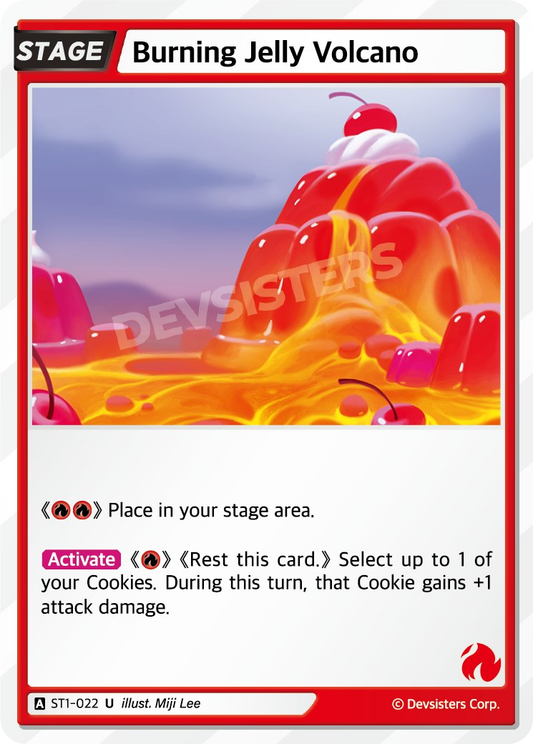 CookieRun TCG - Burning Jelly Volcano [ST1-022 U]