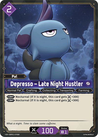 Palworld TCG - Depresso – Late Night Hustler [EBP01-079SR]