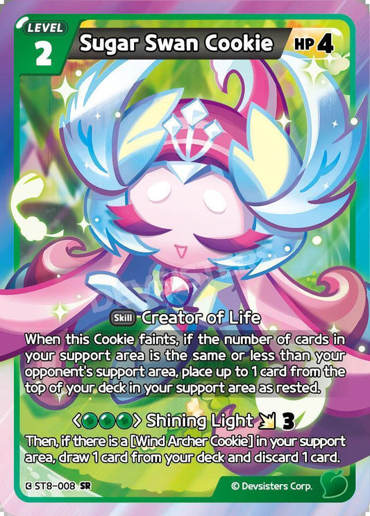 CookieRun TCG - Sugar Swan Cookie [ST8-008 SR]