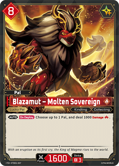 Palworld TCG - Blazamut – Molten Sovereign [ETD01-007TD]