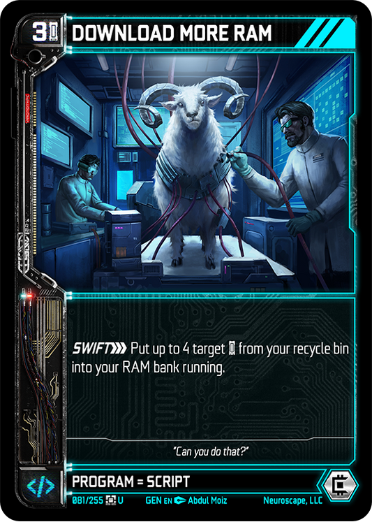 Neuroscape TCG - Download More Ram GEN-081