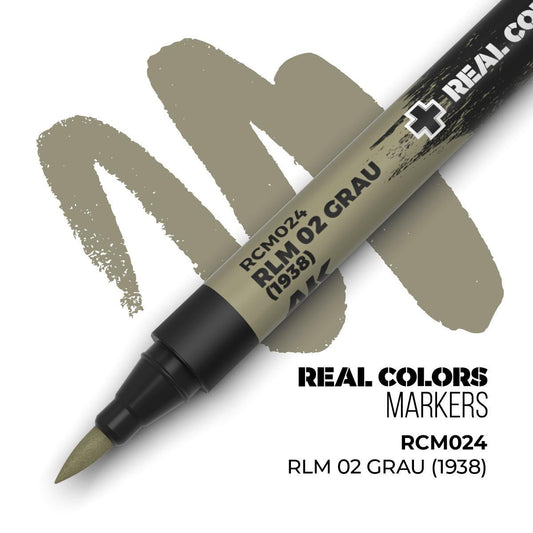 AK Interactive - Real Colors Markers: RLM 02 Grau (1938)