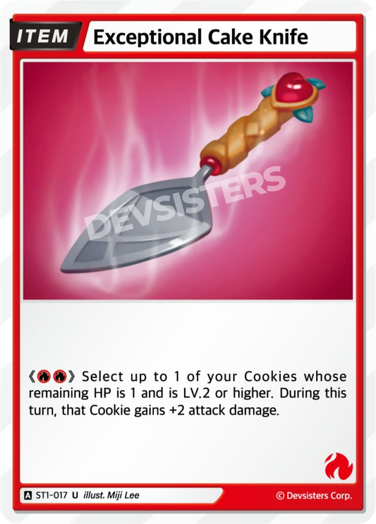 CookieRun TCG - Exceptional Cake Knife [ST1-017 U]