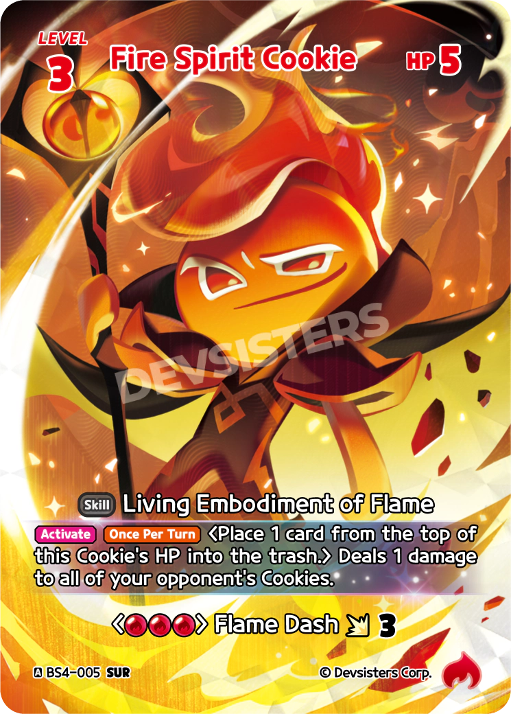 CookieRun TCG - Fire Spirit Cookie [BS4-005 SUR]