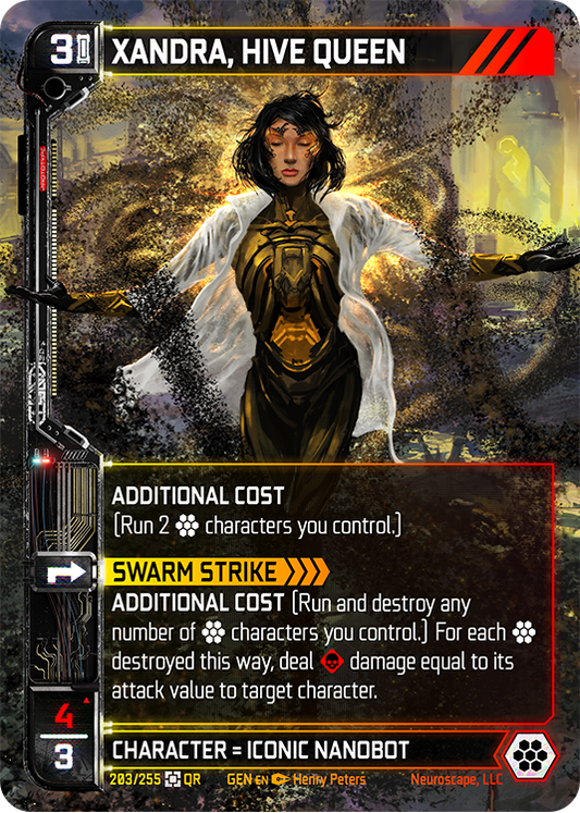 Neuroscape TCG - Xandra, Hive Queen GEN-203