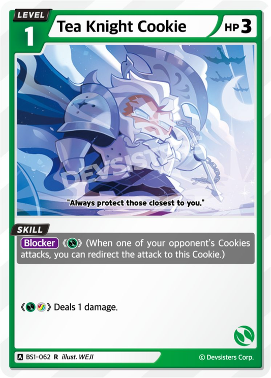 CookieRun TCG - Tea Knight Cookie [BS1-062 R]