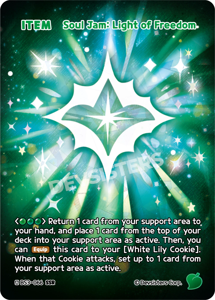CookieRun TCG - Soul Jam: Light of Freedom [BS3-066 SSR]