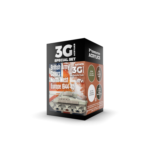 AK Interactive - 3G Special Set: British Army Colors North-West Europe 1944-45 (4ct)