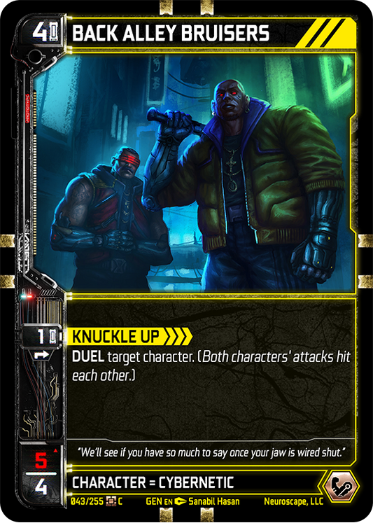 Neuroscape TCG - Back Alley Bruisers GEN-043