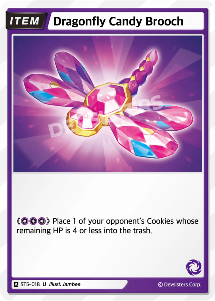 CookieRun TCG - Dragonfly Candy Brooch [ST5-018 U]