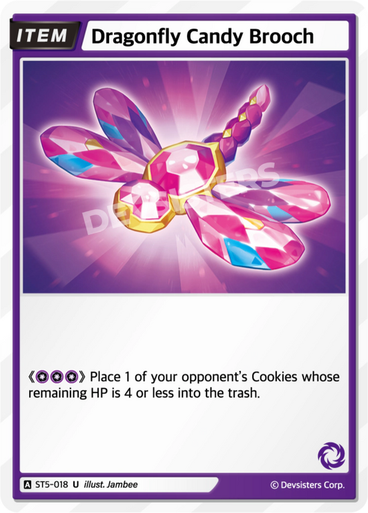 CookieRun TCG - Dragonfly Candy Brooch [ST5-018 U]